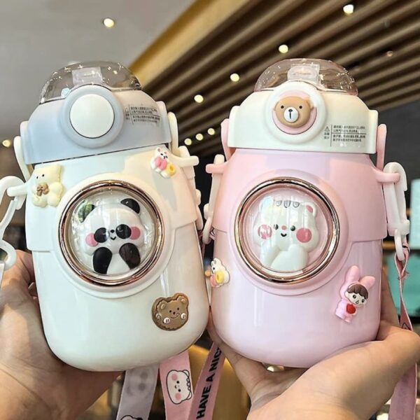 Kids Space Capsule Thermos Water Bottle (700ml)